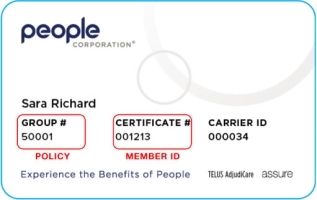 People Corporation sample card