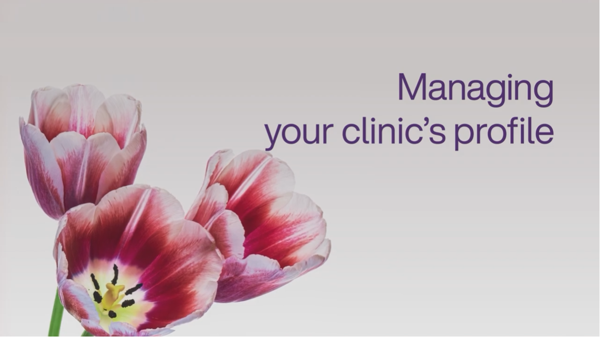 Managing your clinic's profile