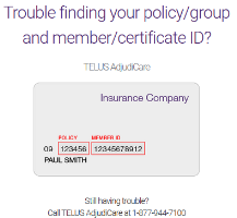 Finding your policy/group and member/certificate ID pop-up
